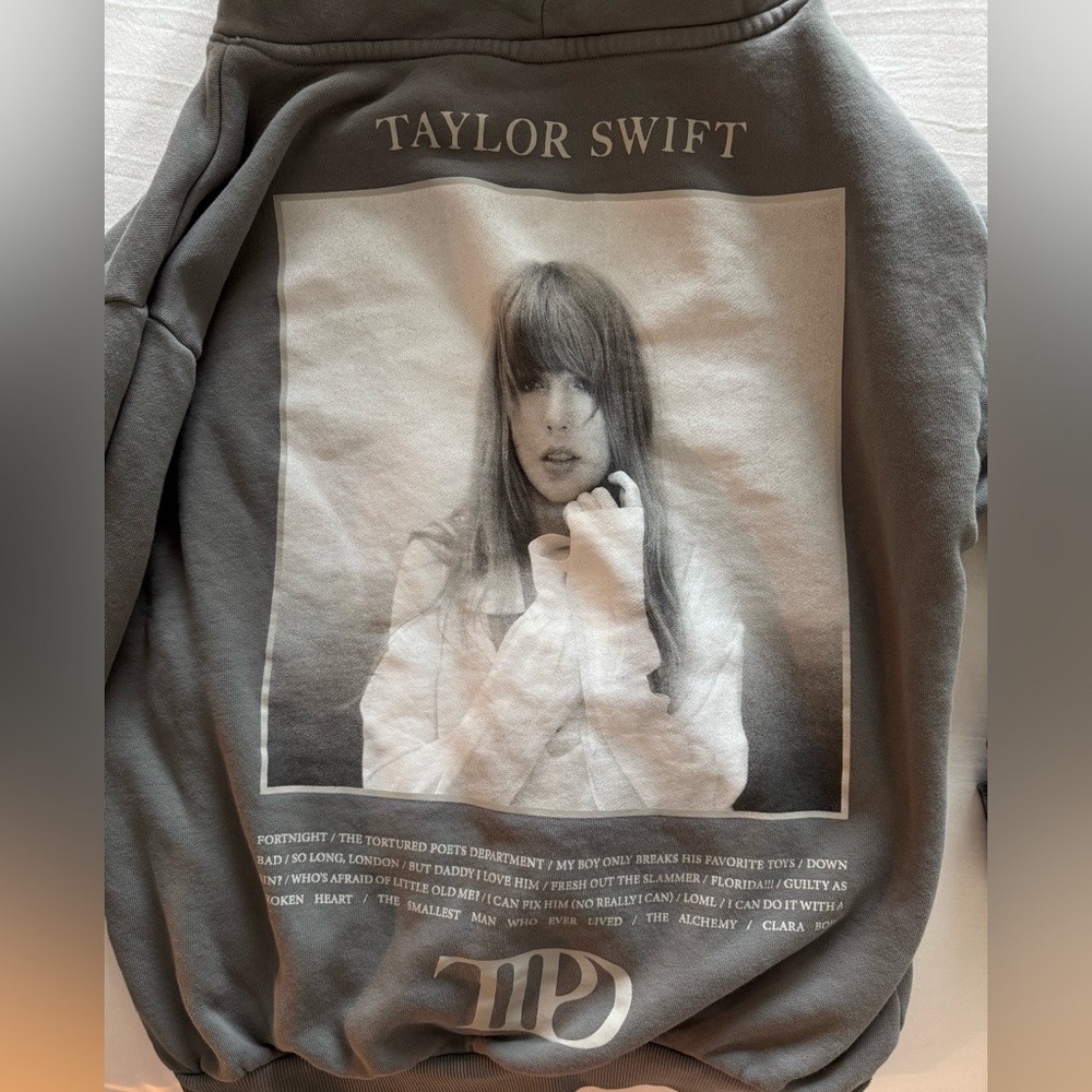 Taylor Swift Official TTPD hoodie. First merch drop.